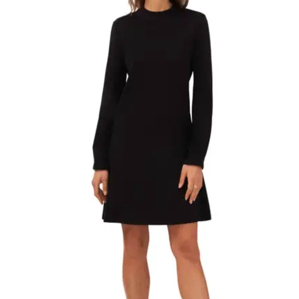Halogen® Mock Neck Long Sleeve Dress
